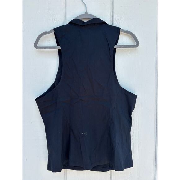 NWT Urban Outfitters Party Girl Button Down Sleeveless Shirt Black, Sz XL - Picture 4 of 4